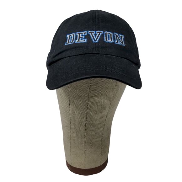ADAMS Upscale Fashion Headwear Devon Black Strapback Hat Cap Embroidered - Picture 1 of 11